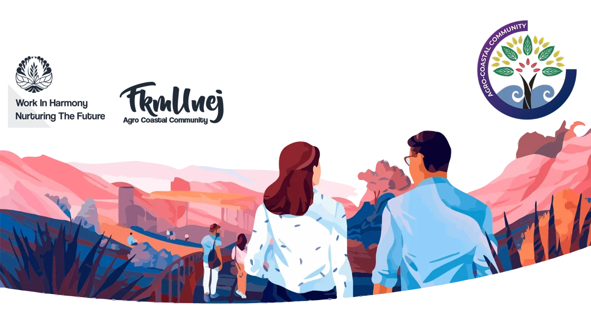 Ilustrasi Work In Harmony, Nurturing The Future — semangat kebersamaan sivitas FKM Universitas Jember