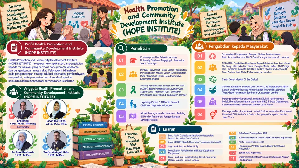 Infografis profil KeRis DiMas HOPE Institute
