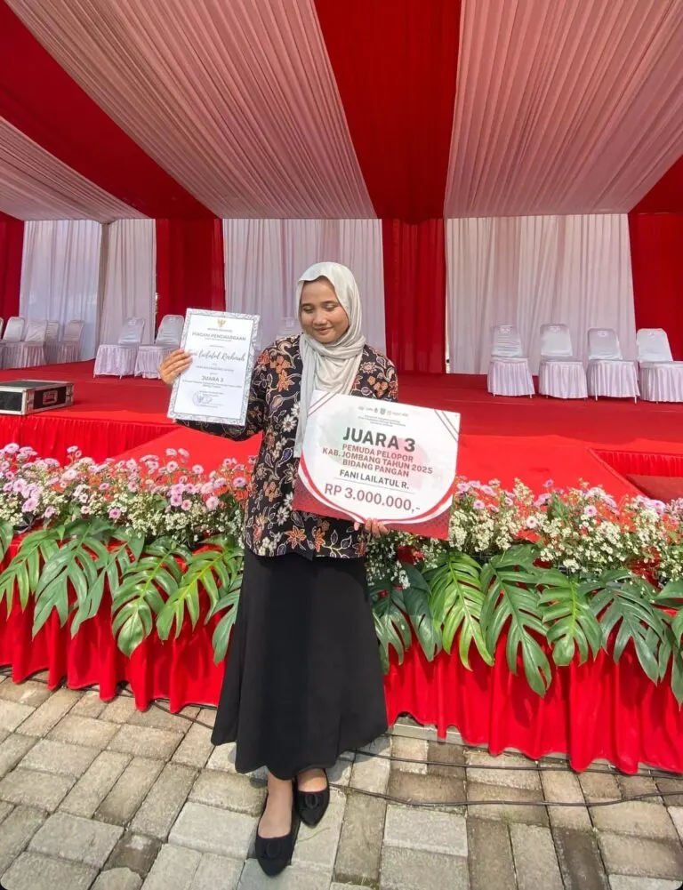 Mahasiswi Gizi FKM UNEJ, Raih Juara 3 Pemuda Pelopor Bidang Pangan Kabupaten Jombang 2025!