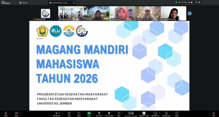 Perkuat Keterampilan Mahasiswa, FKM UNEJ Lepas Peserta Magang Mandiri Januari 2026