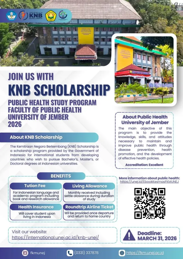 FKM Universitas Jember Buka Pintu Bagi Mahasiswa Internasional Lewat Beasiswa KNB 2026