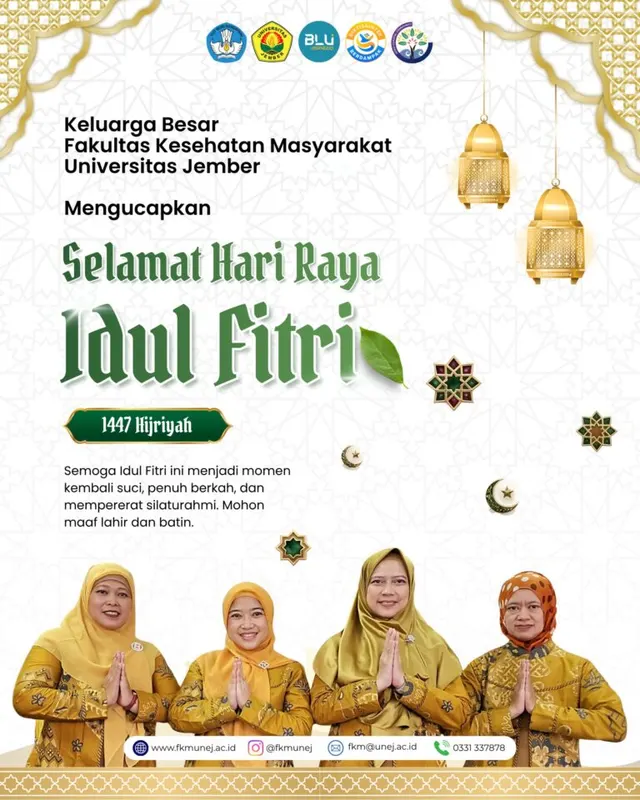 FKM UNEJ Ucapkan Selamat Idul Fitri 1447 H: untuk Kesehatan Masyarakat yang Lebih Baik