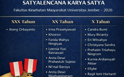 Apresiasi Dedikasi dan Loyalitas, 16 Dosen dan Tendik FKM UNEJ Terima Tanda Kehormatan Satyalancana Karya Satya 2026